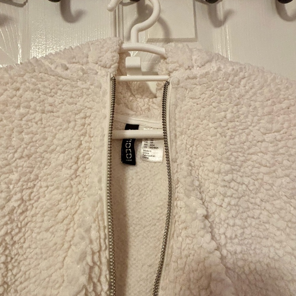 H&M Cream Teddy Jacket - Picture 2 of 3